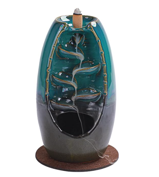 Green Ceramic Waterfall Backflow