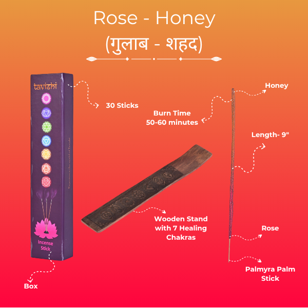 Rose & Honey Incense Sticks