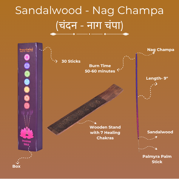 Sandalwood & Nag Champa Incense Sticks