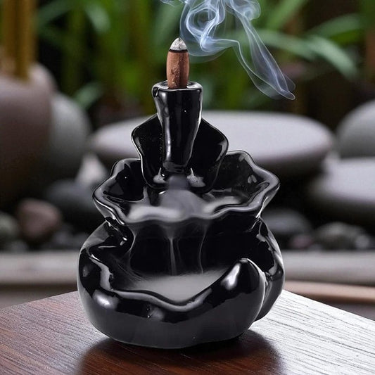 Lotus Cascade Backflow Incense Burner