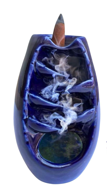 Blue Ceramic Waterfall Backflow