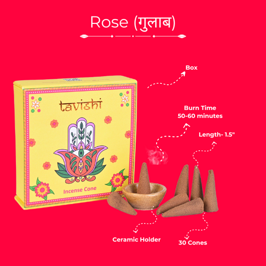 Rose Dhoop Cones