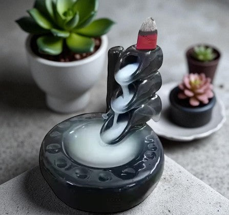 Bamboo-Style Backflow Incense Burner
