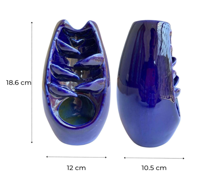Blue Ceramic Waterfall Backflow