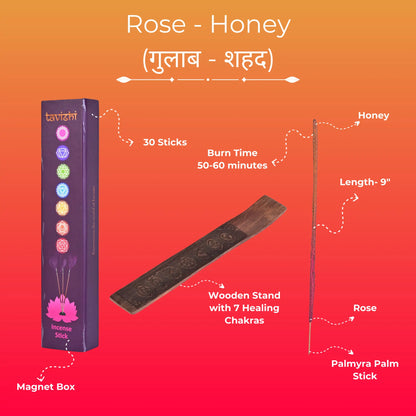 Rose & Honey Incense Sticks