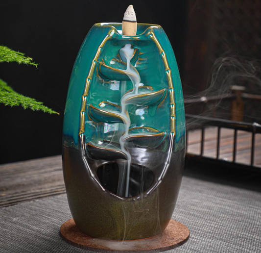 Green Ceramic Waterfall Backflow