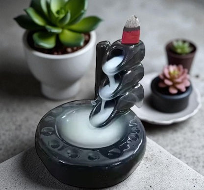 Bamboo-Style Backflow Incense Burner