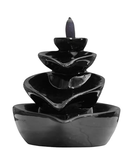 Leaf ceramic backflow Dhoop Cone & Burner