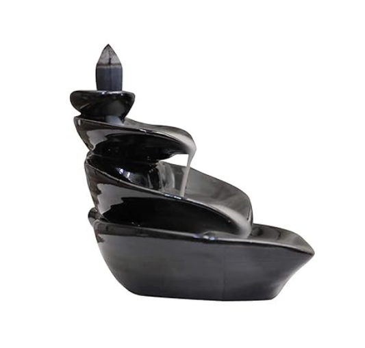 Leaf ceramic backflow Dhoop Cone & Burner