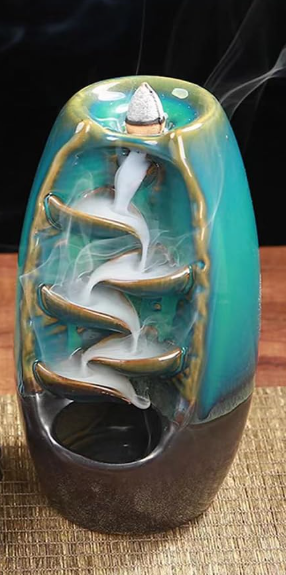 Green Ceramic Waterfall Backflow