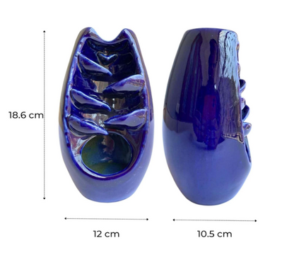 Blue Ceramic Waterfall Backflow