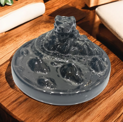 Lion Shaped Ceramic Backflow Incense Burner